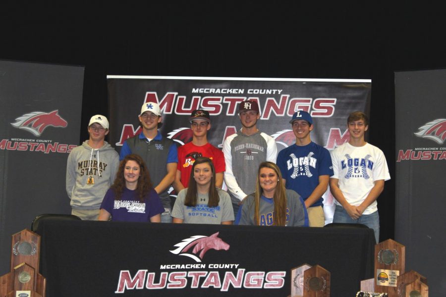 Front Row (Left to Right): Cate Hyde, Lakyn Largent, Elizabeth Lindsey
Back Row (Left to Right): Dalton Bagwell, Rook Ellington, Kyle Smith, James Michael Dodd, Cameron Langston, Luke Seed. 