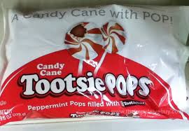 Candy Cane Tootsie Pops