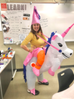 Mrs. Rathgeber: the Head of the Yearbook and Mustang Messenger