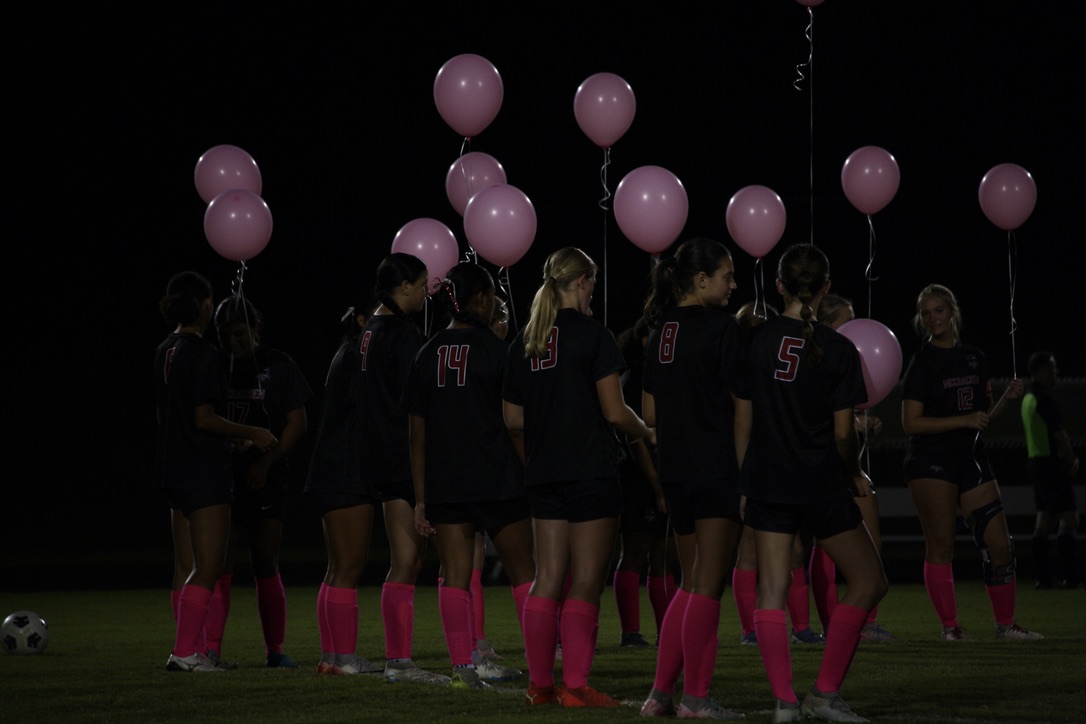 9.30.25 Girls Soccer Game - Breast Cancer Awareness Ceremony