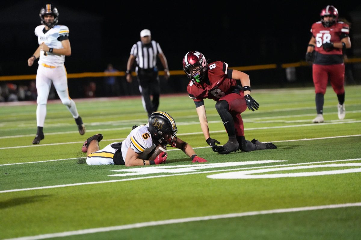 Number 8 takes down number 5 during Mccracken Vs. Murray game. 