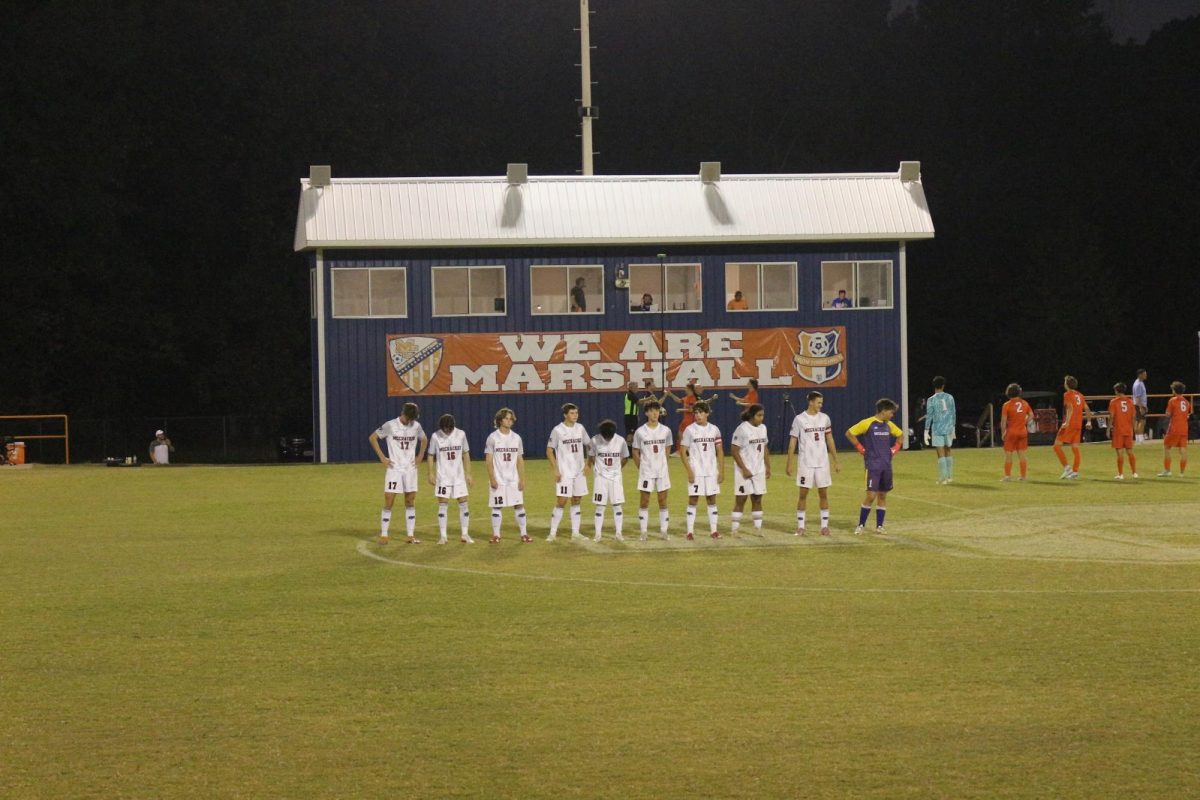 Men's Varsity Lineup at Marshall